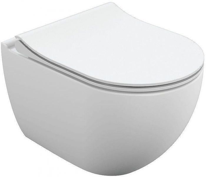 Унитаз Cersanit Brasko Smart Clean On DPL EO slim LP 64824 подвесной с сиденьем Микролифт