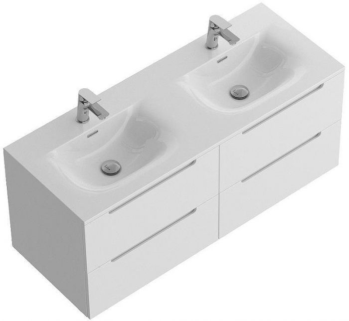 Тумба под раковину BelBagno Etna 120 ETNA-1200-4C-SO-2-BL подвесная Bianco Lucido