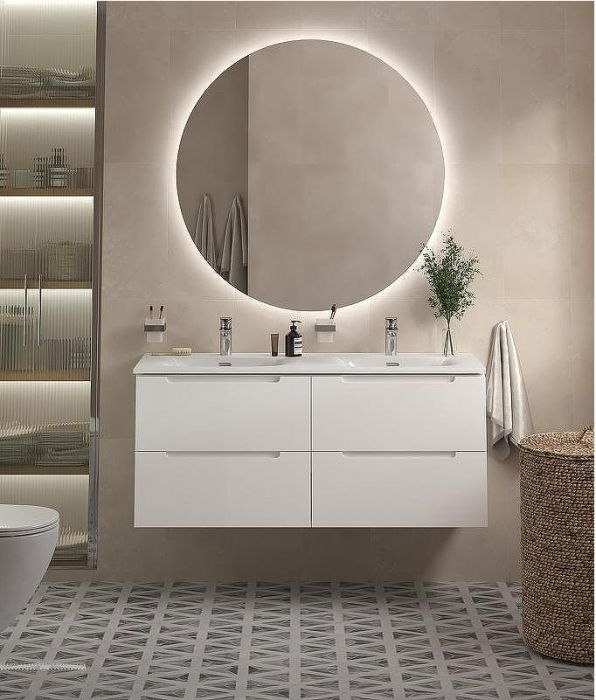 Тумба под раковину BelBagno Etna 120 ETNA-1200-4C-SO-2-BL подвесная Bianco Lucido