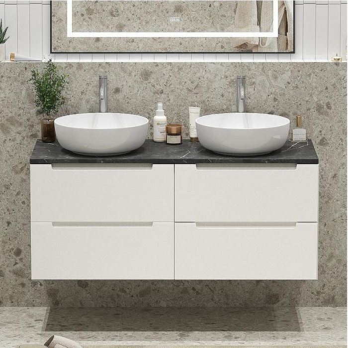 Тумба под раковину BelBagno Etna 120 ETNA-1200-4C-SO-2-BL подвесная Bianco Lucido