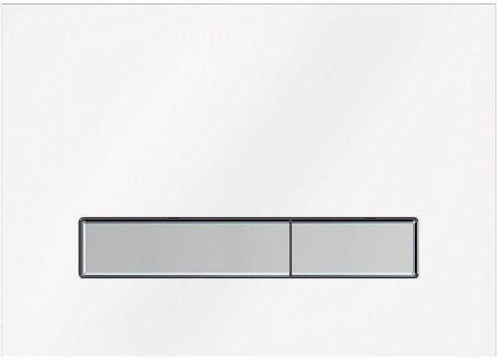 Клавиша смыва KK POL Vitrum Grande V1 SPP/126/0/K Белая глянцевая Сатин