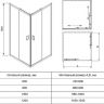 Душевой уголок Veconi Rovigo RV-14 100x80 RV14-10080-01-C5 профиль Черный матовый стекло прозрачное