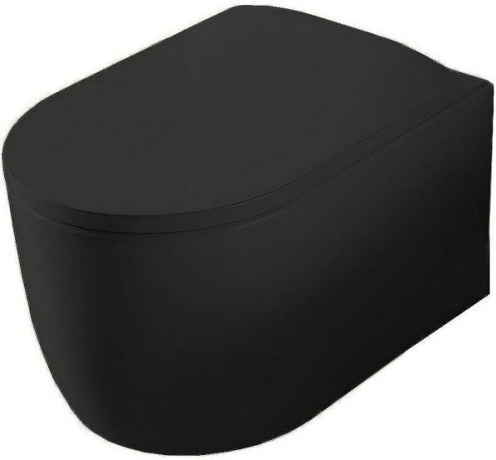 Унитаз Artceram Monet MNV001 17 00 подвесной Черный матовый без сиденья