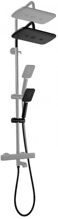 Душевая система FILARETE FL2050BL с термостатом цвет Черный матовый Душевая система FILARETE FL2050BL с термостатом цвет Черный матовый