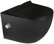 Унитаз биде SantiLine SL-5002MB-BD подвесной Черный матовый с сиденьем Микролифт