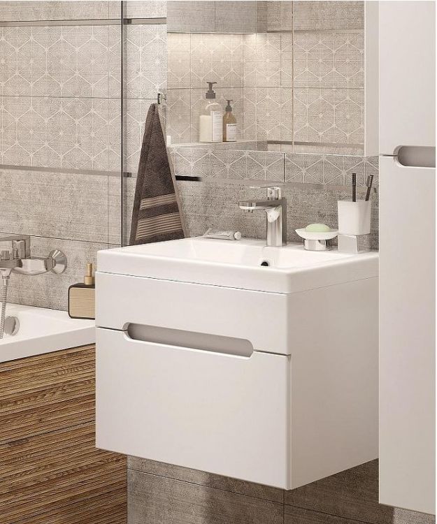 Тумба под раковину DIWO Коломна 60 KOL.T.60/P/W подвесная цвет Белый