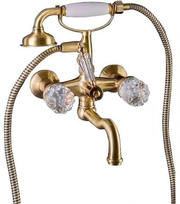 Смеситель для ванны Boheme Crystal 313-CRST Бронза