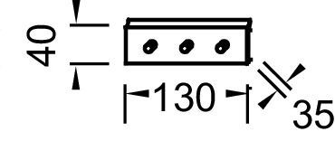 3 крючка Jacob Delafon Sherwood, 13x1.50x4  см, EB1845RU-NF