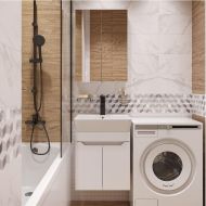 Комплект мебели для ванной DIWO Архангельск 50 подвесной цвет Белый