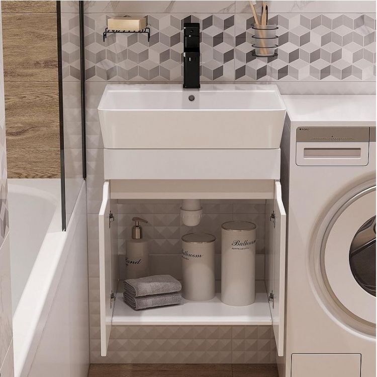 Комплект мебели для ванной DIWO Архангельск 50 подвесной цвет Белый Комплект мебели для ванной DIWO Архангельск 50 подвесной цвет Белый