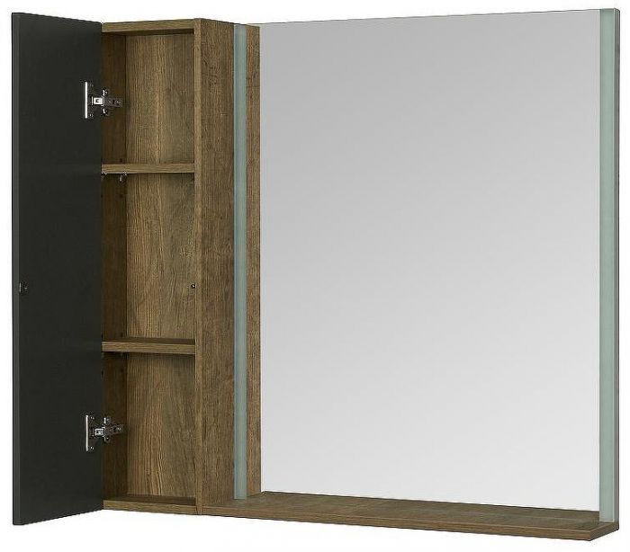 Подвесной шкаф Aquaton Терра 24 1A247403TEKA0 Дуб кантри Антрацит