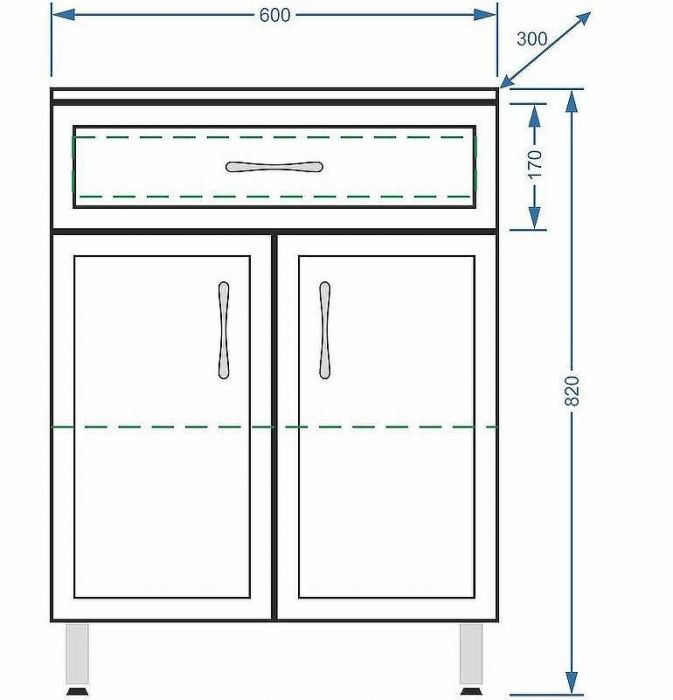 Комод Stella Polar Концепт 60 SP-00000154 Белый