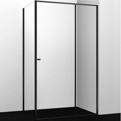 Душевой уголок WasserKRAFT Dill 100x80 61S17 профиль Черный матовый стекло прозрачное