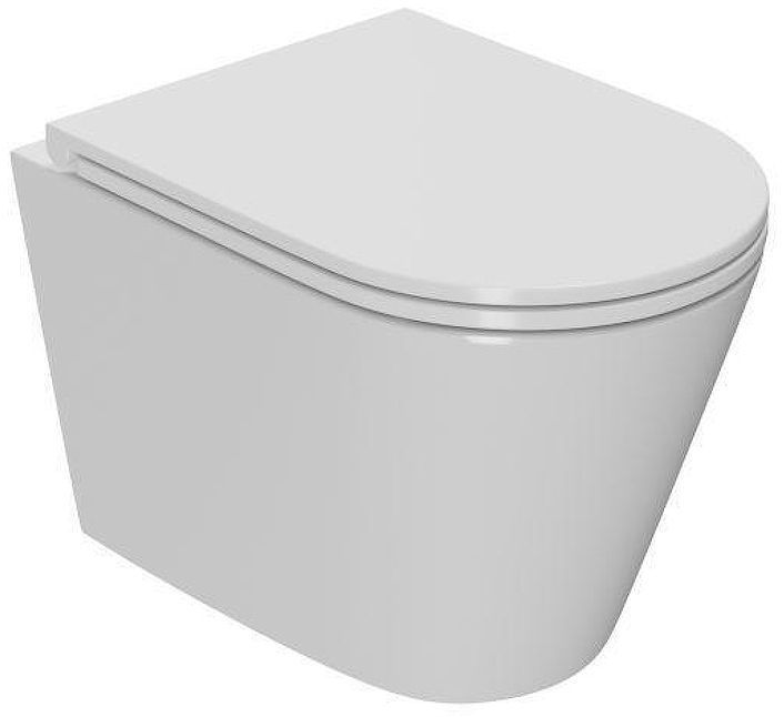 Унитаз Sintesi SIN-TS-SLR-182 подвесной цвет Белый с сиденьем Микролифт