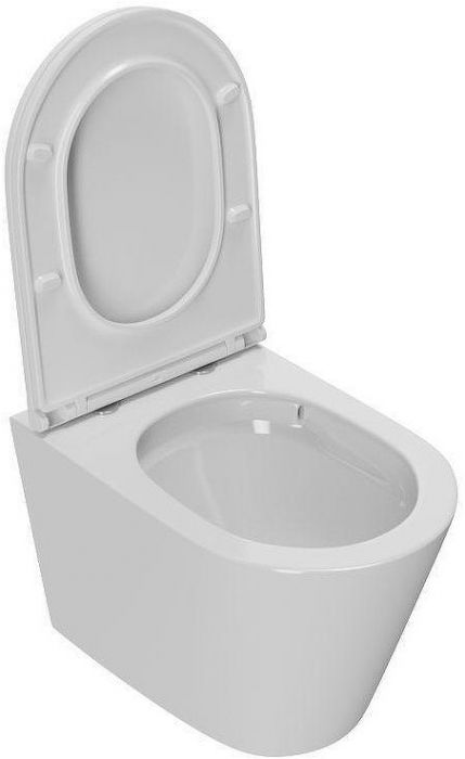 Унитаз Sintesi SIN-TS-SLR-182 подвесной цвет Белый с сиденьем Микролифт