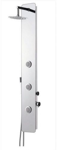 Душевая панель Black&White Stellar Wind 3800000 с гидромассажем Серебристый хром