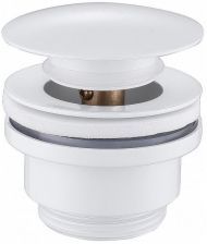 Донный клапан Abber AF0011W click-clack Белый