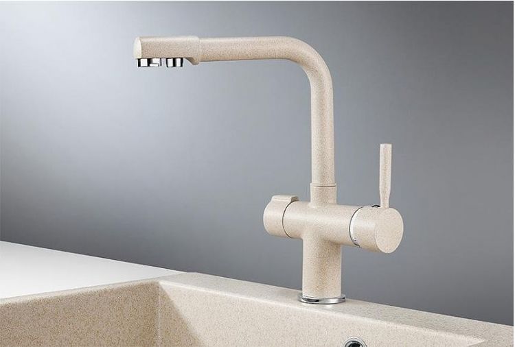 Смеситель для кухни Granula 2088 цвет Пирит