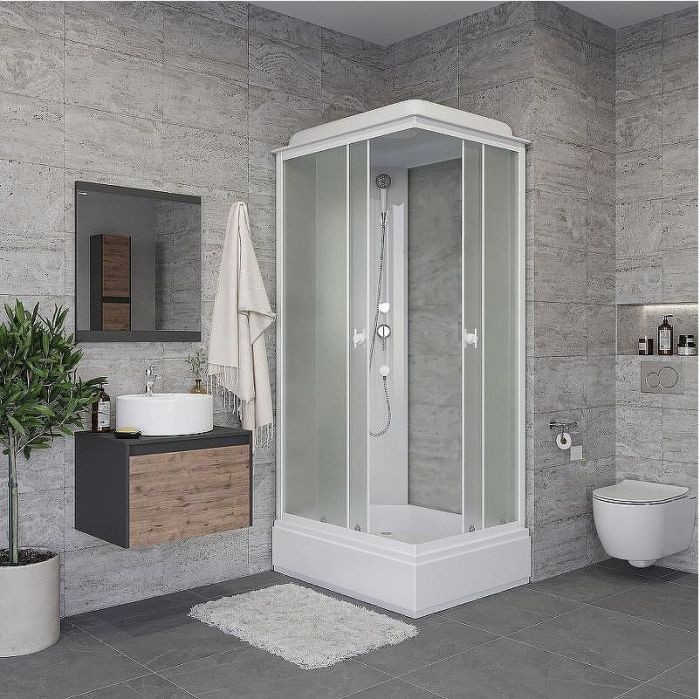 Душевая кабина Niagara Promo 100x80 P100/80/26Q/MT без гидромассажа