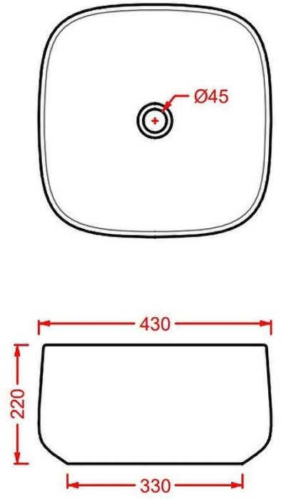 Раковина-чаша Artceram Cognac 43 COL006 17 00 Чёрная матовая