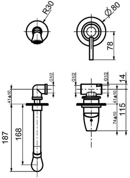 Смеситель для раковины Webert Opera moderna OE830606015 Хром