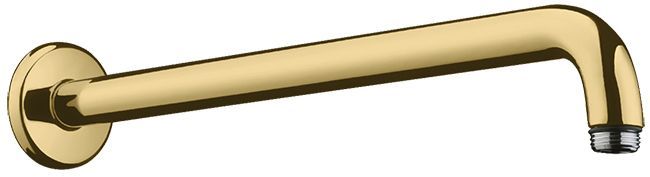 Hansgrohe Держатель верхнего душа, настенный, 389мм, G1/2, цвет: полированное золото