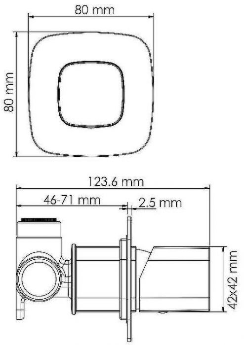 Смеситель для душа WasserKRAFT Naab 8652 Хром