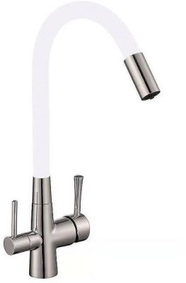 Смеситель для кухни Savol S-L1806L-02 цвет Сатин Белый