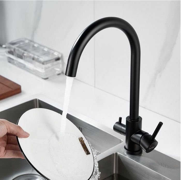 Смеситель для кухни Raffine F108H цвет Черный