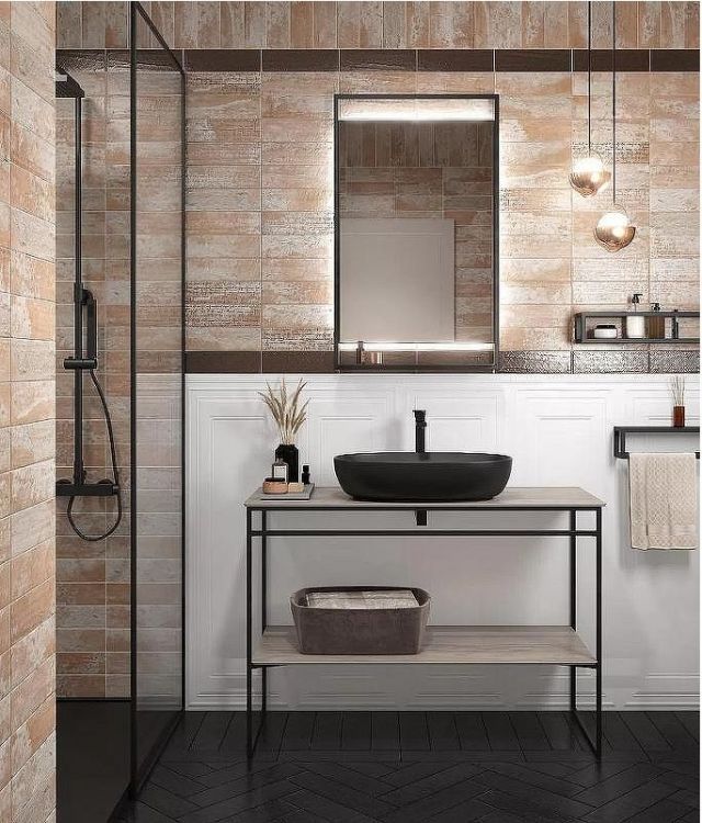 Зеркало Kerama Marazzi Plaza Next 60 PL.N.mi.P.60\BLK с подсветкой Черное матовое с сенсорным выключателем