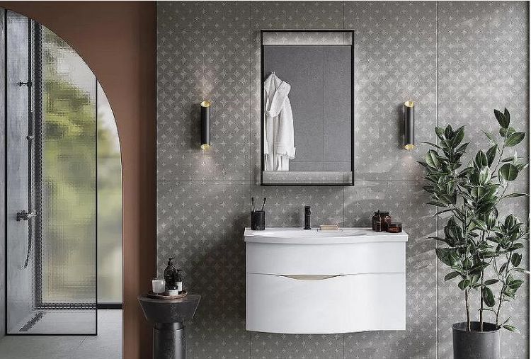 Зеркало Kerama Marazzi Plaza Next 60 PL.N.mi.P.60\BLK с подсветкой Черное матовое с сенсорным выключателем