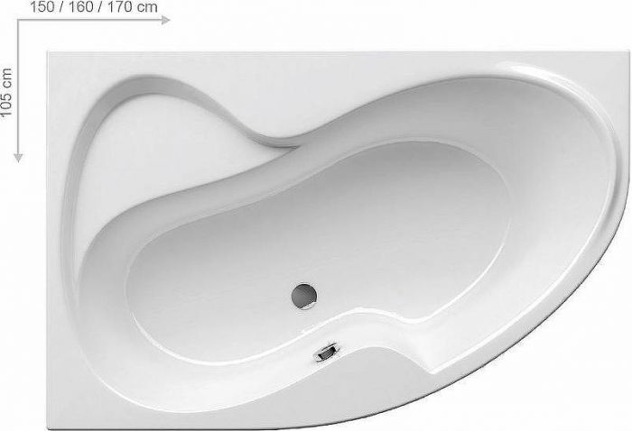 Акриловая ванна Ravak Rosa II 150x105 L CK21000000 без гидромассажа