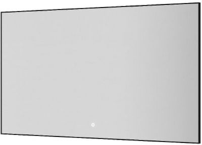 Зеркало Boheme Modern 120x70 543-120-B с подсветкой Черное с сенсорным выключателем и подогревом