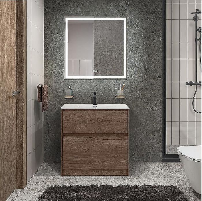 Тумба под раковину BelBagno Kraft 39 70 KRAFT39-700/390-2C-PIA-RT Rovere Tabacco