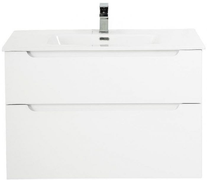 Тумба под раковину BelBagno Etna-H60 80 ETNA-H60-800-2C-SO-BL-P подвесная Bianco Lucido