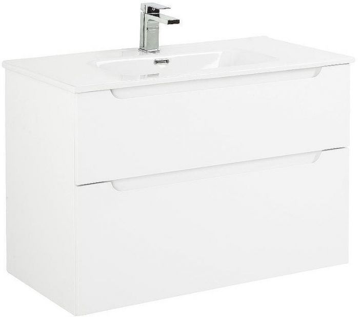 Тумба под раковину BelBagno Etna-H60 80 ETNA-H60-800-2C-SO-BL-P подвесная Bianco Lucido