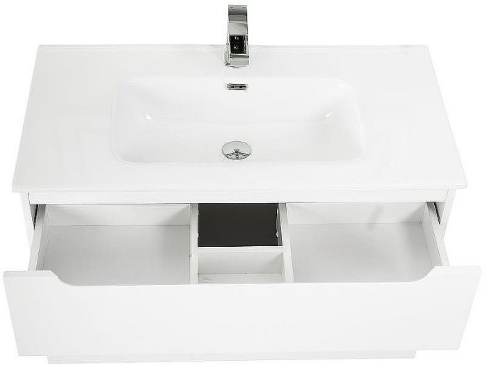 Тумба под раковину BelBagno Etna-H60 80 ETNA-H60-800-2C-SO-BL-P подвесная Bianco Lucido