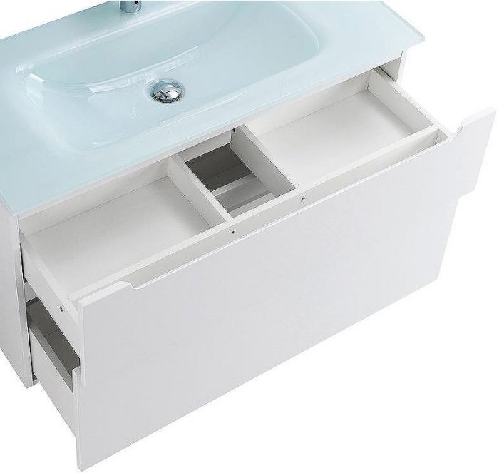Тумба под раковину BelBagno Etna-H60 80 ETNA-H60-800-2C-SO-BL-P подвесная Bianco Lucido