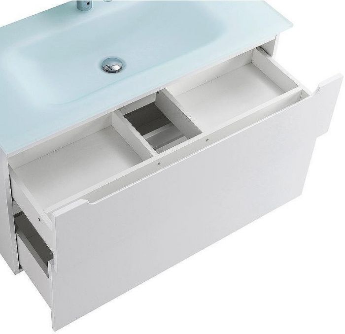 Тумба под раковину BelBagno Etna-H60 80 ETNA-H60-800-2C-SO-BL-P подвесная Bianco Lucido