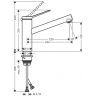 Hansgrohe Zesis M33 Смеситель для кухни, 1 отв., цвет: хром