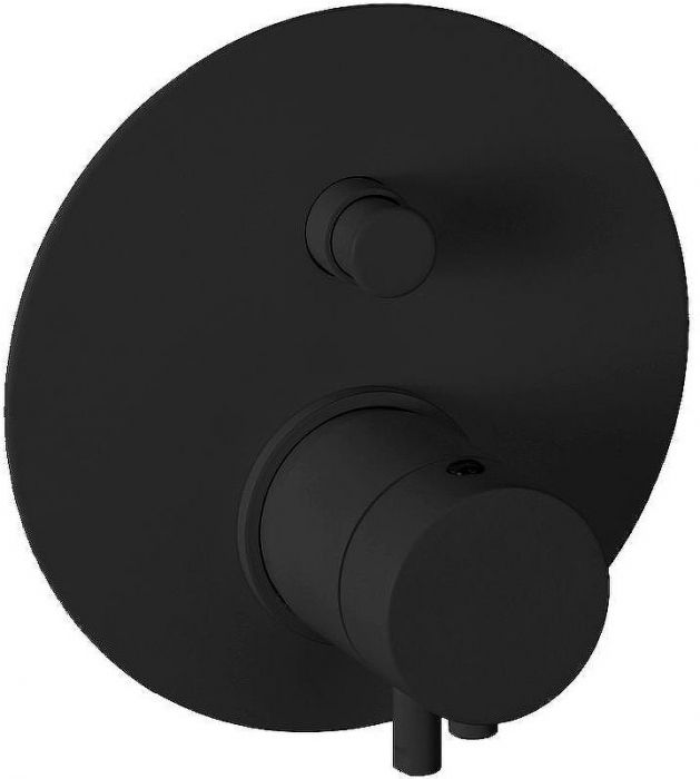 Смеситель для душа Remer Minimal Thermo NT09KBNO с термостатом Черный матовый