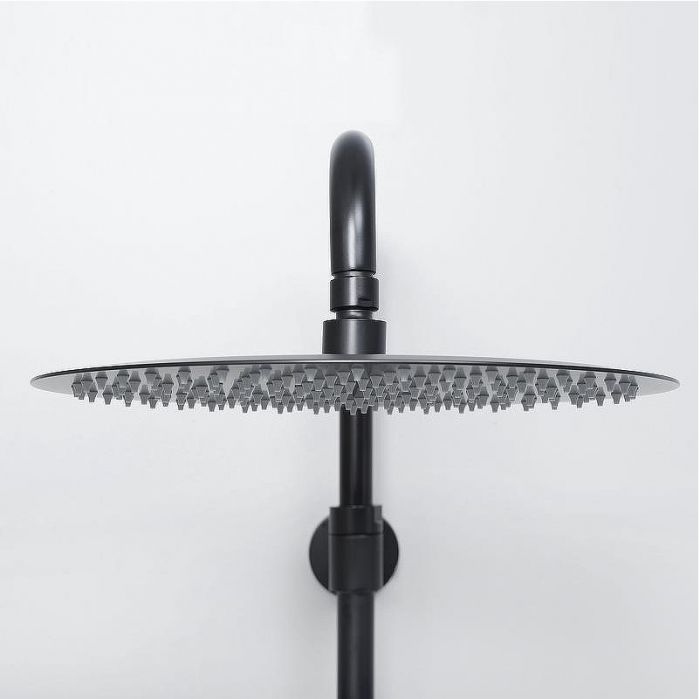 Душевая система WasserKRAFT A28801 с термостатом Черная матовая