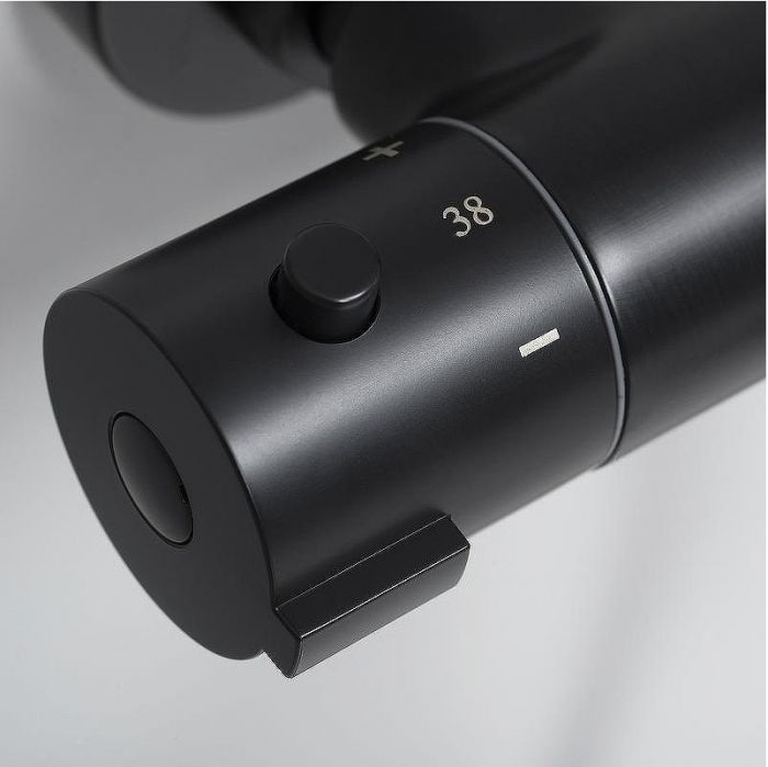 Душевая система WasserKRAFT A28801 с термостатом Черная матовая