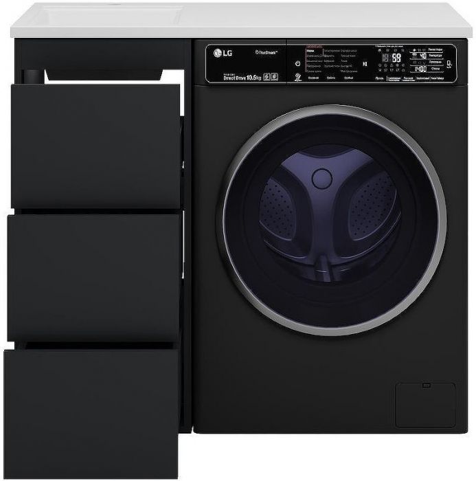Тумба под раковину Brevita Grafit 100 GRA-01040-013Я Графит матовый