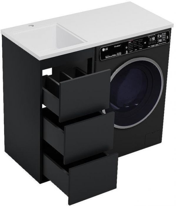 Тумба под раковину Brevita Grafit 100 GRA-01040-013Я Графит матовый