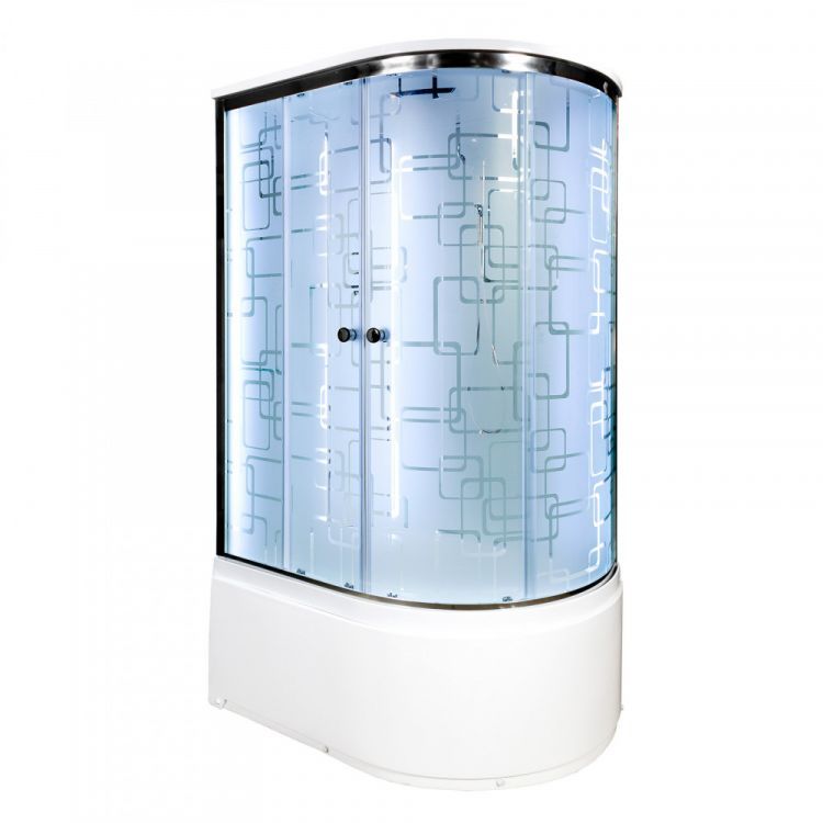 Душевая кабина Deto ЕМ 4512L LED с гидромассажем 120x80x220