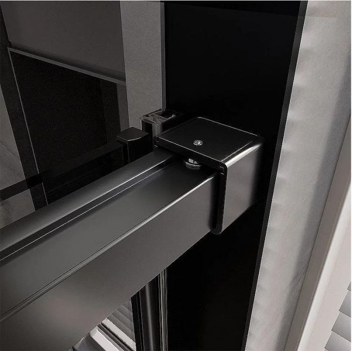 Душевая дверь Veconi Premium Trento PTD-40B 130 PTD40-B-130-01-C4 профиль Черный матовый стекло прозрачное
