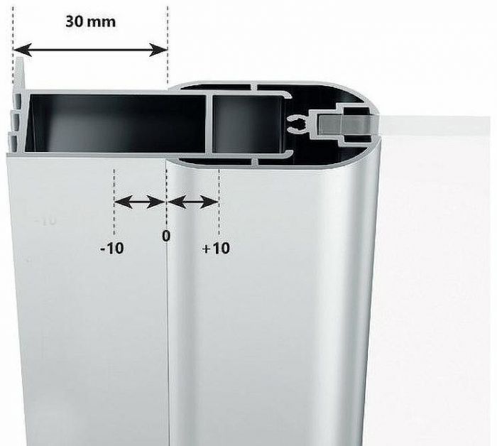 Душевая дверь Ravak Chrome CSD1-90 0QV70U00Z1 профиль Сатин стекло Transparent
