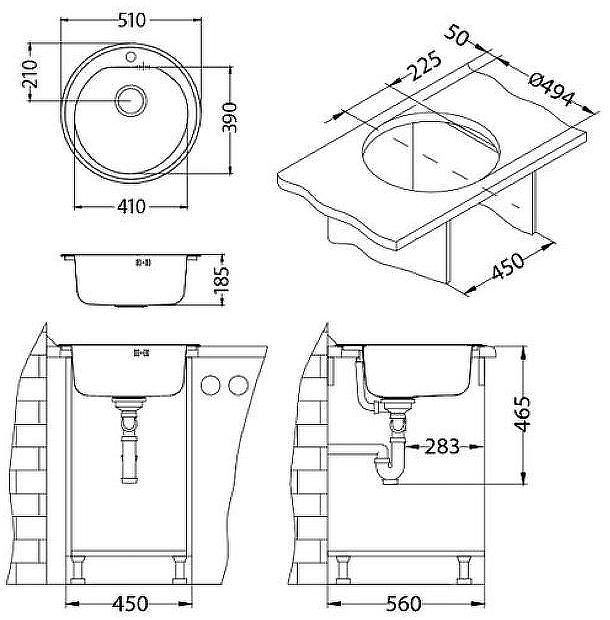 Кухонная мойка Alveus Form 30 LEI-90 FI 510x185 1116757 Перфорированная сталь Кухонная мойка Alveus Form 30 LEI-90 FI 510x185 1116757 Перфорированная сталь
