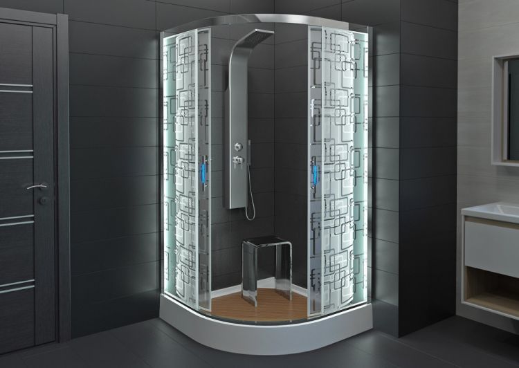 Душевые углы Deto C01 LED 100x100x200